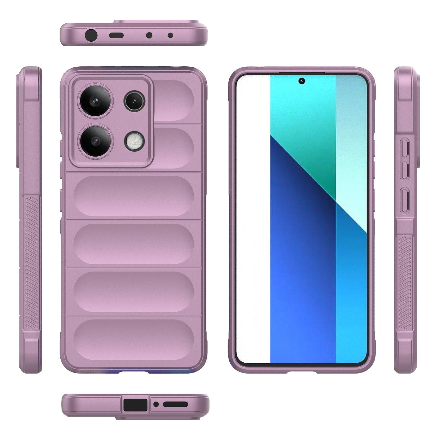 Xiaomi Redmi Note 13 4G Global Magic Shield TPU + Flannel Phone Case: Durable, Non-toxic, Easy Access, Stylish Design