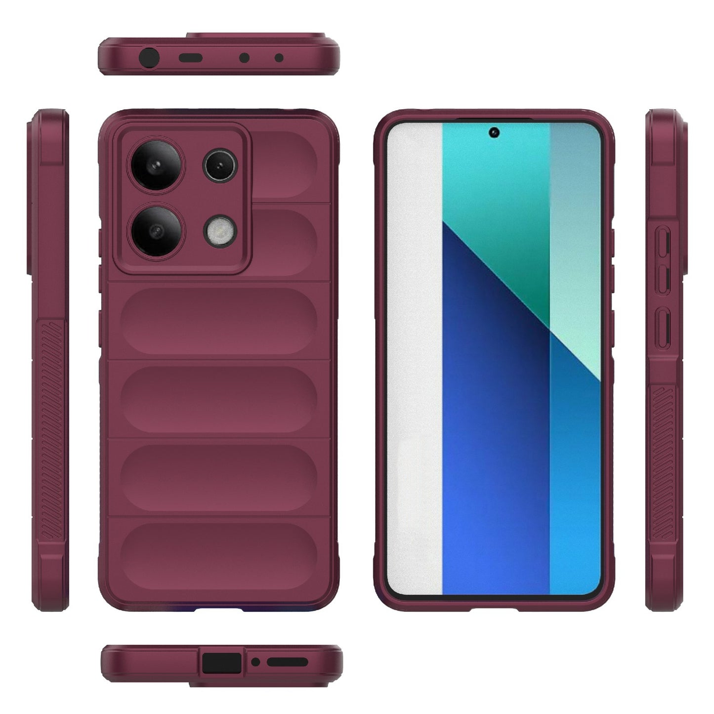 Xiaomi Redmi Note 13 4G Global Magic Shield TPU + Flannel Phone Case: Durable, Non-toxic, Easy Access, Stylish Design