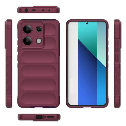 Xiaomi Redmi Note 13 4G Global Magic Shield TPU + Flannel Phone Case: Durable, Non-toxic, Easy Access, Stylish Design