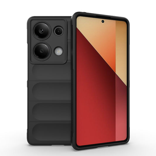 Xiaomi Redmi Note 13 Pro 4G Global Magic Shield TPU + Flannel Phone Case: Durable, Non-toxic, Easy Access, Stylish Design
