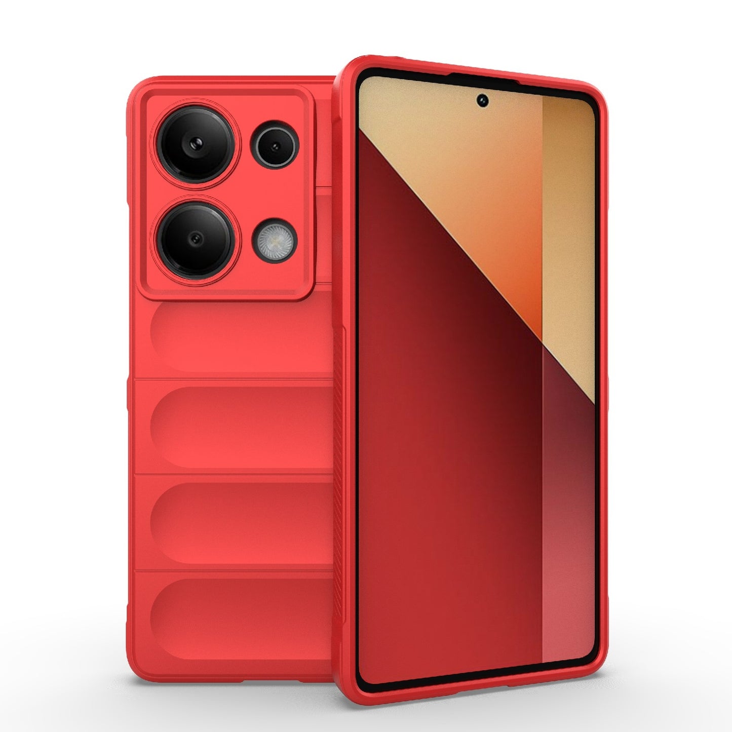 Xiaomi Redmi Note 13 Pro 4G Global Magic Shield TPU + Flannel Phone Case: Durable, Non-toxic, Easy Access, Stylish Design
