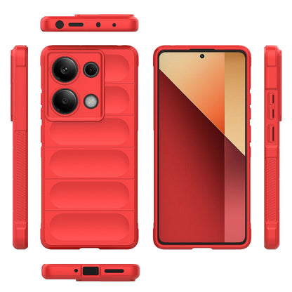 Xiaomi Redmi Note 13 Pro 4G Global Magic Shield TPU + Flannel Phone Case: Durable, Non-toxic, Easy Access, Stylish Design