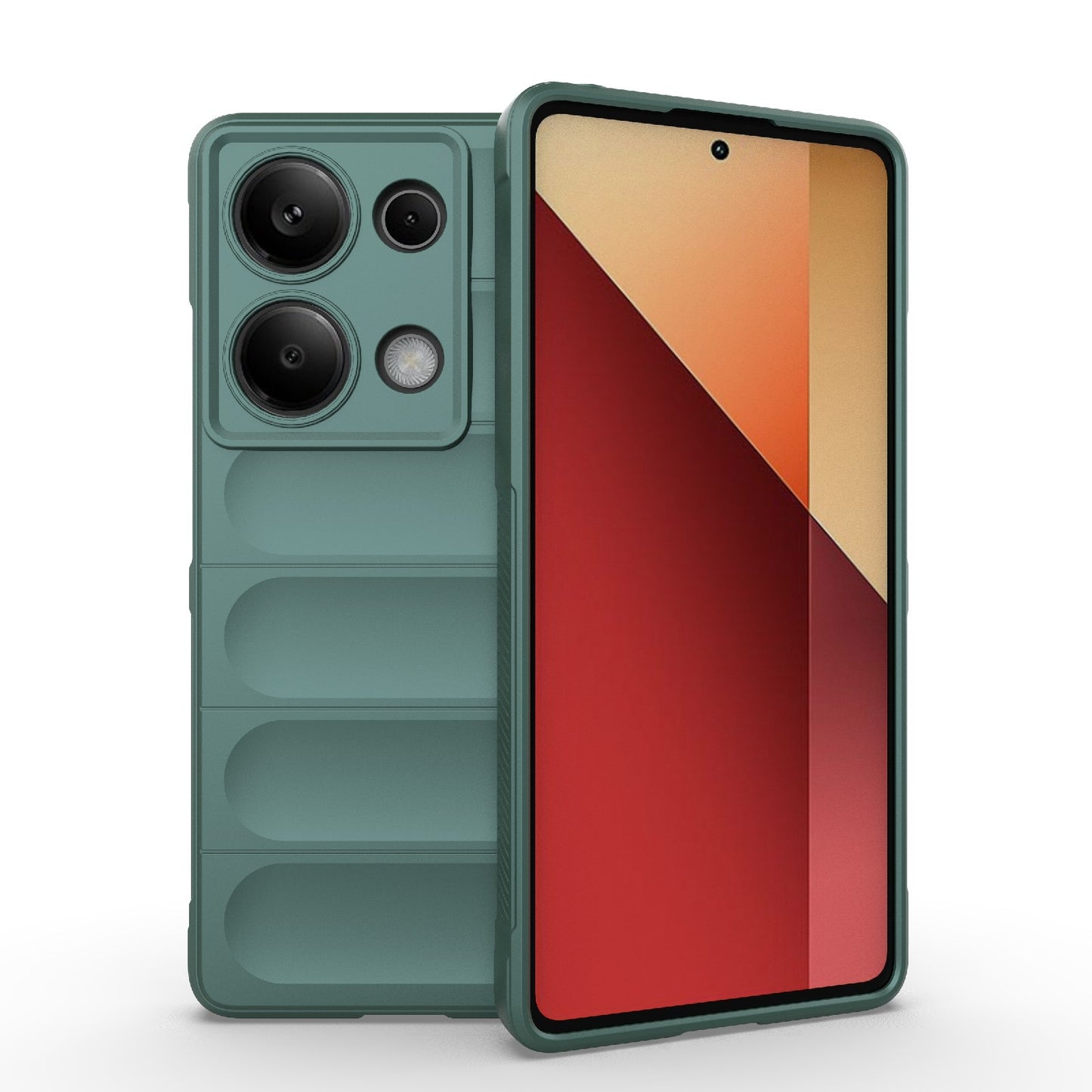Xiaomi Redmi Note 13 Pro 4G Global Magic Shield TPU + Flannel Phone Case: Durable, Non-toxic, Easy Access, Stylish Design