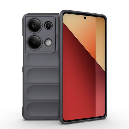 Xiaomi Redmi Note 13 Pro 4G Global Magic Shield TPU + Flannel Phone Case: Durable, Non-toxic, Easy Access, Stylish Design