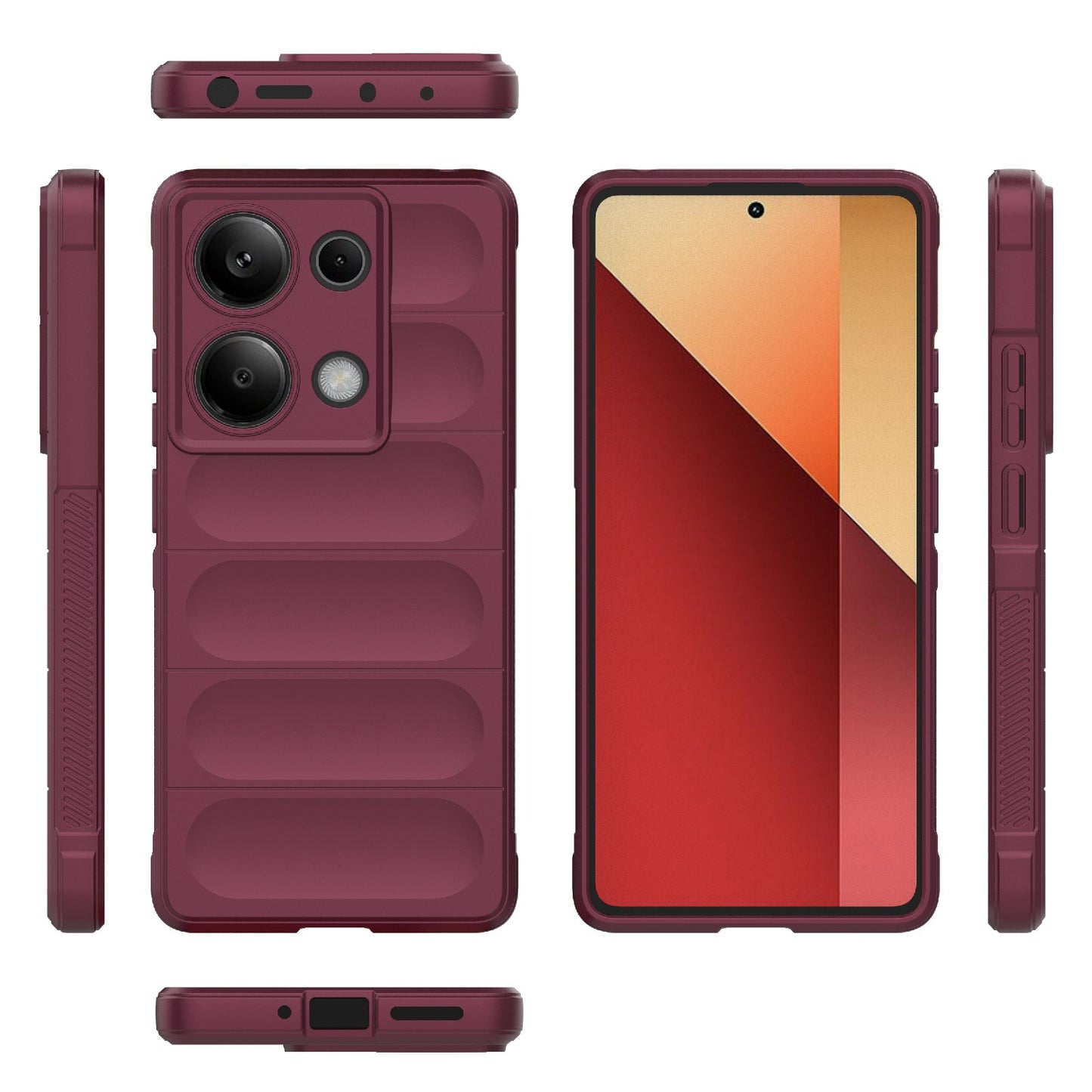 Xiaomi Redmi Note 13 Pro 4G Global Magic Shield TPU + Flannel Phone Case: Durable, Non-toxic, Easy Access, Stylish Design