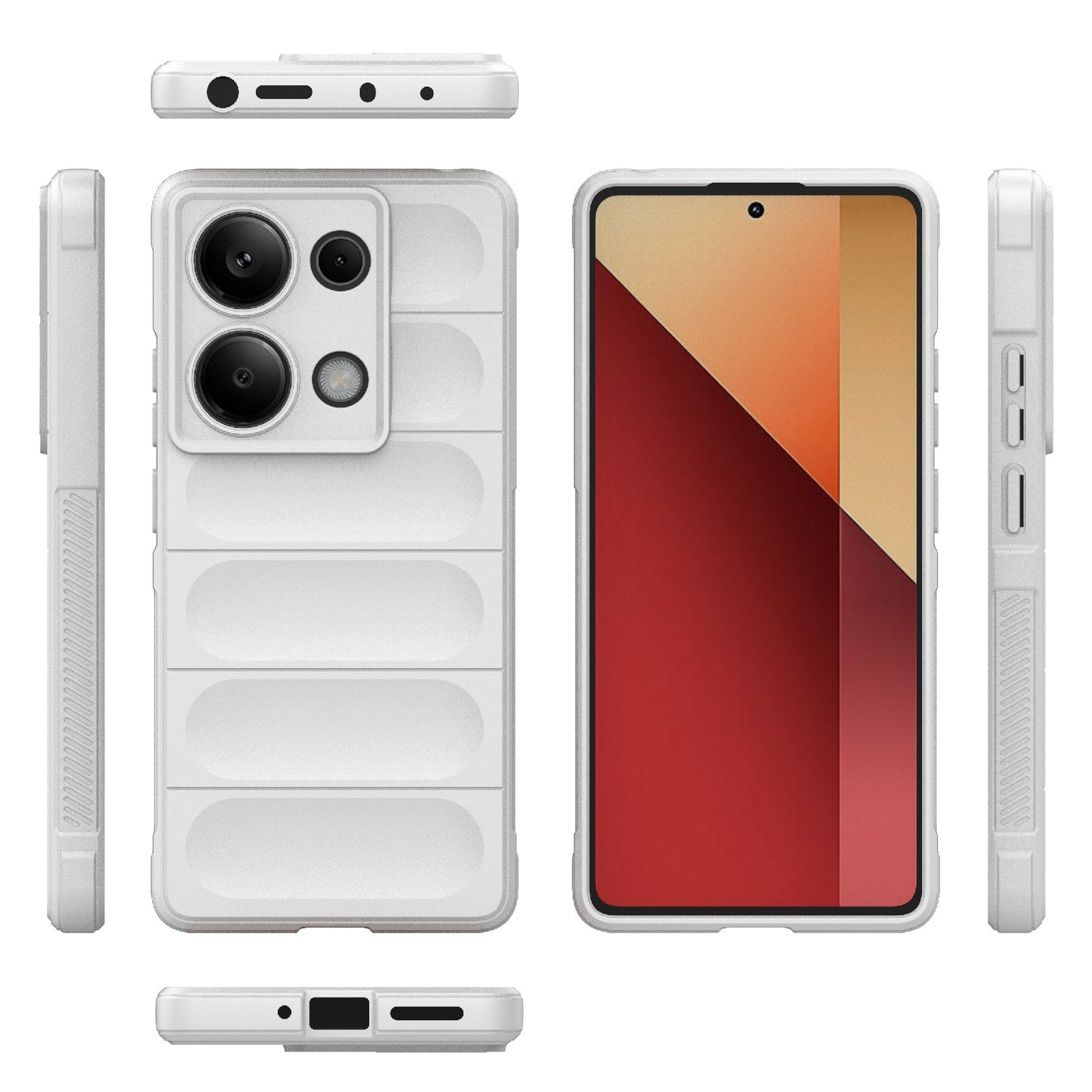 Xiaomi Redmi Note 13 Pro 4G Global Magic Shield TPU + Flannel Phone Case: Durable, Non-toxic, Easy Access, Stylish Design