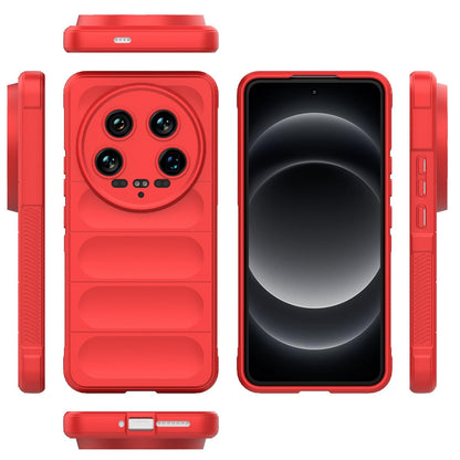 Xiaomi 14 Ultra Magic Shield TPU + Flannel Phone Case: Durable, Non-toxic, Easy Access, Stylish Design