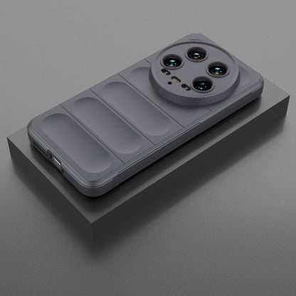 Xiaomi 14 Ultra Magic Shield TPU + Flannel Phone Case: Durable, Non-toxic, Easy Access, Stylish Design