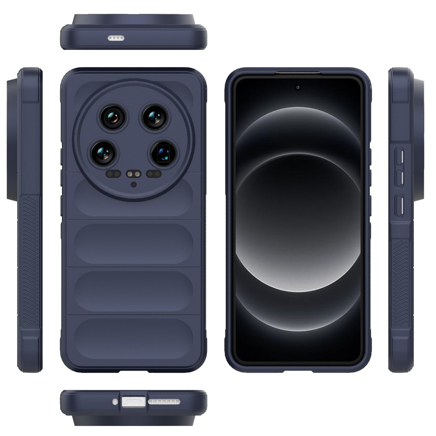 Xiaomi 14 Ultra Magic Shield TPU + Flannel Phone Case: Durable, Non-toxic, Easy Access, Stylish Design
