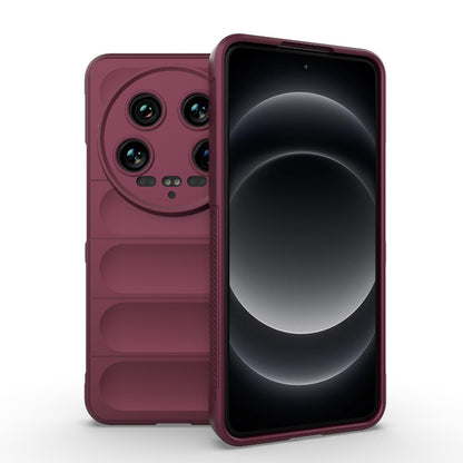 Xiaomi 14 Ultra Magic Shield TPU + Flannel Phone Case: Durable, Non-toxic, Easy Access, Stylish Design