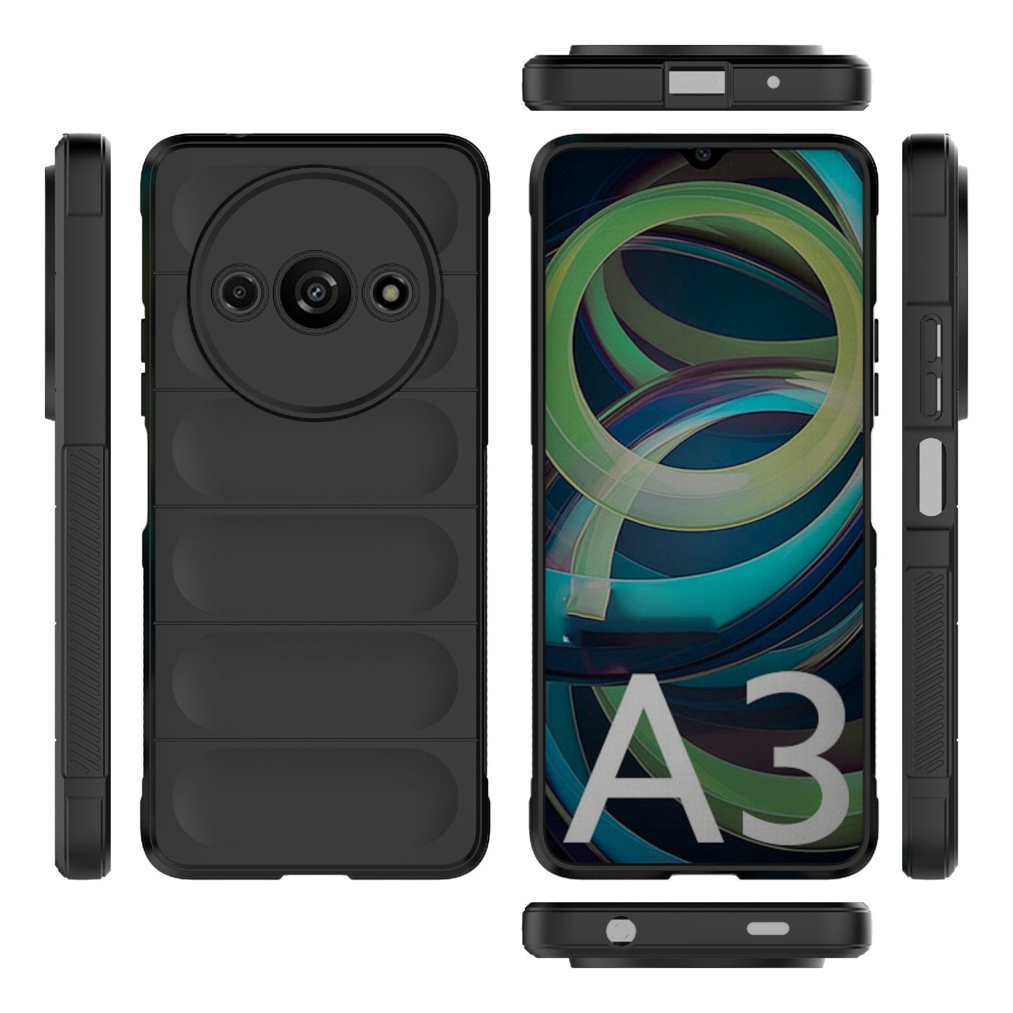 Xiaomi Redmi A3 4G Global Magic Shield TPU + Flannel Phone Case: Durable, Non-toxic, Easy Access, Stylish Design