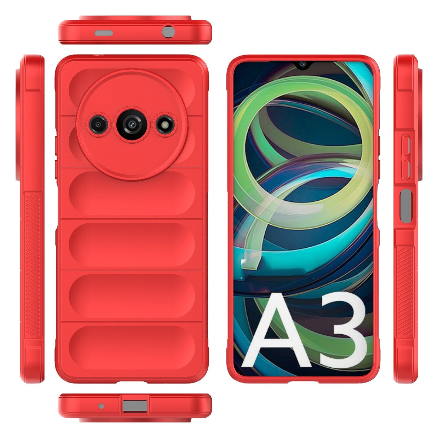 Xiaomi Redmi A3 4G Global Magic Shield TPU + Flannel Phone Case: Durable, Non-toxic, Easy Access, Stylish Design