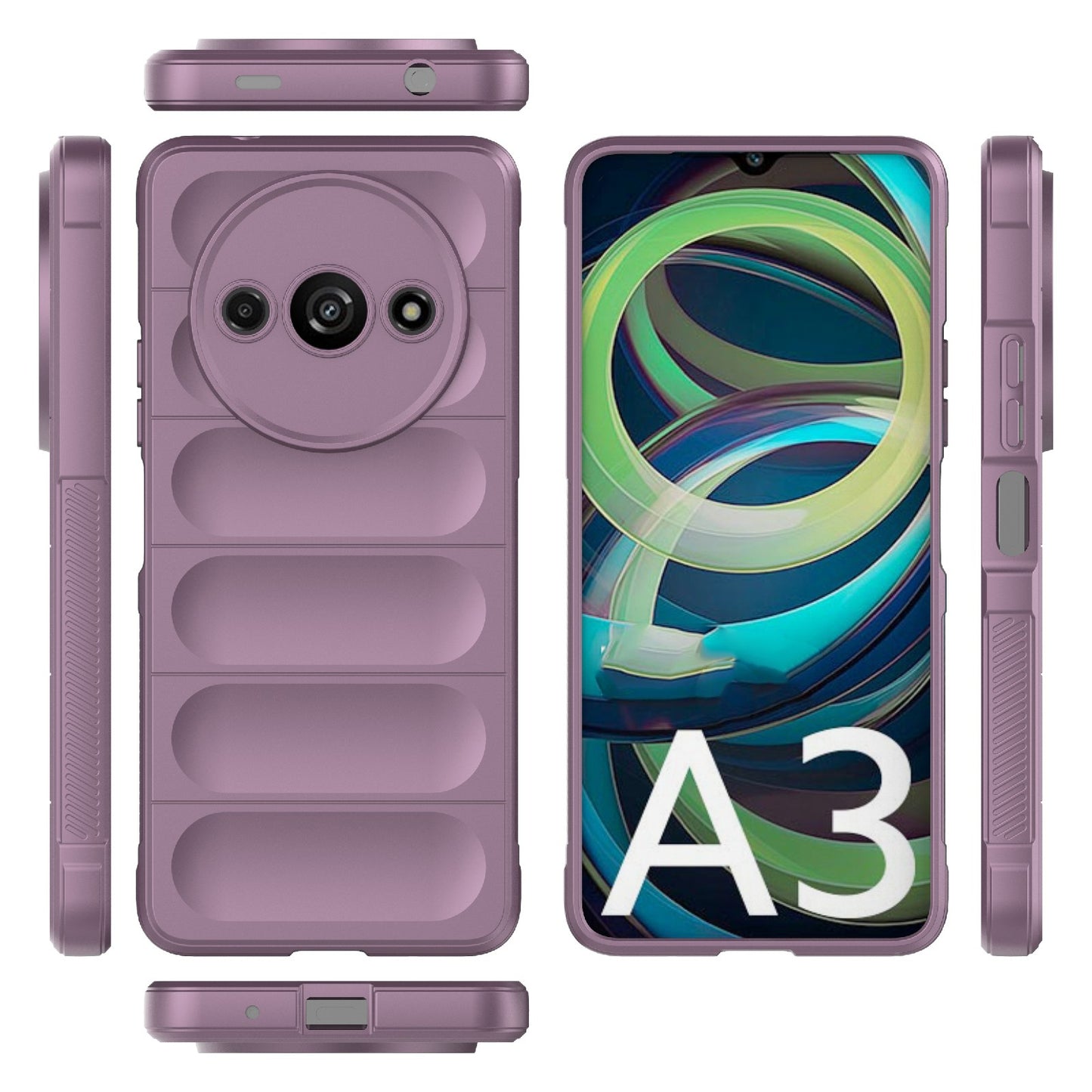 Xiaomi Redmi A3 4G Global Magic Shield TPU + Flannel Phone Case: Durable, Non-toxic, Easy Access, Stylish Design