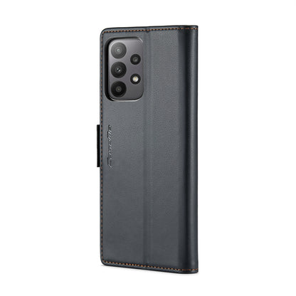 Samsung Galaxy A23 Leather Wallet Case - RFID Blocking, Stand Function, Card Slots