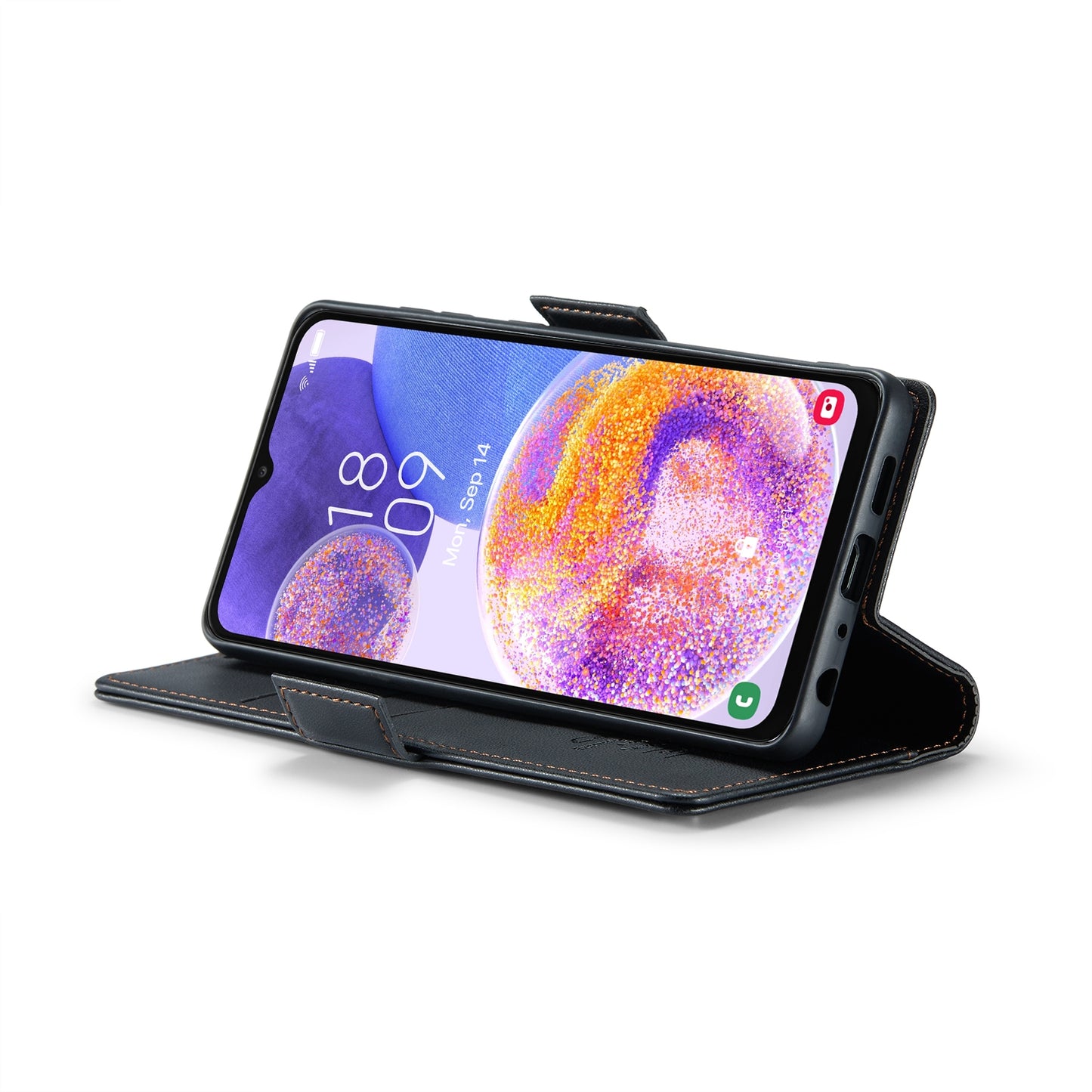 Samsung Galaxy A23 Leather Wallet Case - RFID Blocking, Stand Function, Card Slots