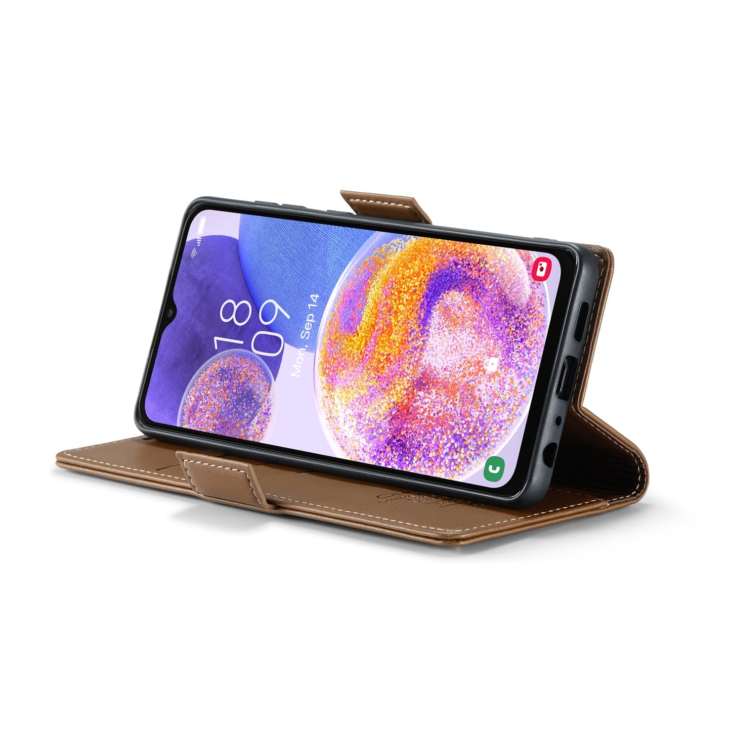 Samsung Galaxy A23 Leather Wallet Case - RFID Blocking, Stand Function, Card Slots