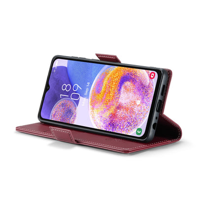 Samsung Galaxy A23 Leather Wallet Case - RFID Blocking, Stand Function, Card Slots