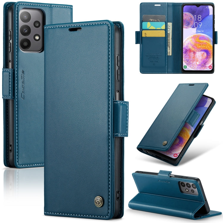 Samsung Galaxy A23 Leather Wallet Case - RFID Blocking, Stand Function, Card Slots
