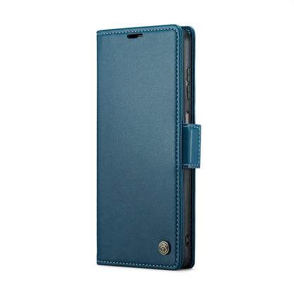 Samsung Galaxy A23 Leather Wallet Case - RFID Blocking, Stand Function, Card Slots