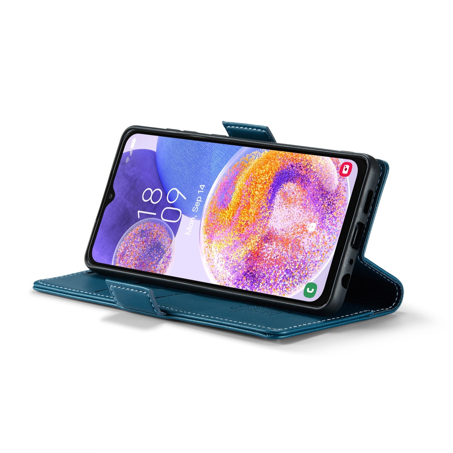 Samsung Galaxy A23 Leather Wallet Case - RFID Blocking, Stand Function, Card Slots