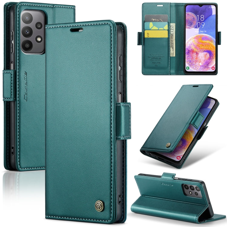 Samsung Galaxy A23 Leather Wallet Case - RFID Blocking, Stand Function, Card Slots