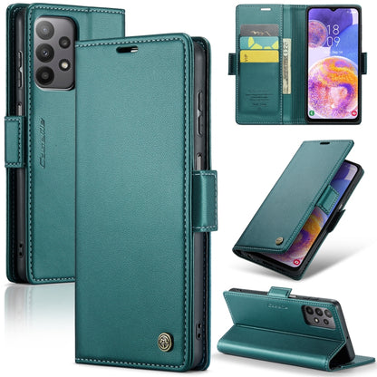 Samsung Galaxy A23 Leather Wallet Case - RFID Blocking, Stand Function, Card Slots