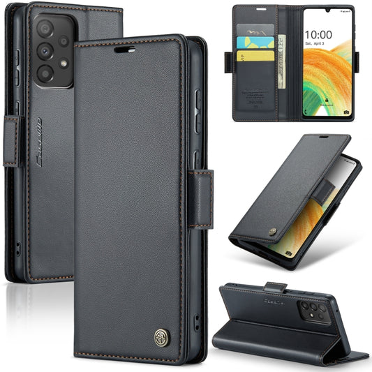 Samsung Galaxy A33 5G Leather Wallet Case - RFID Blocking, Stand Function, Card Slots