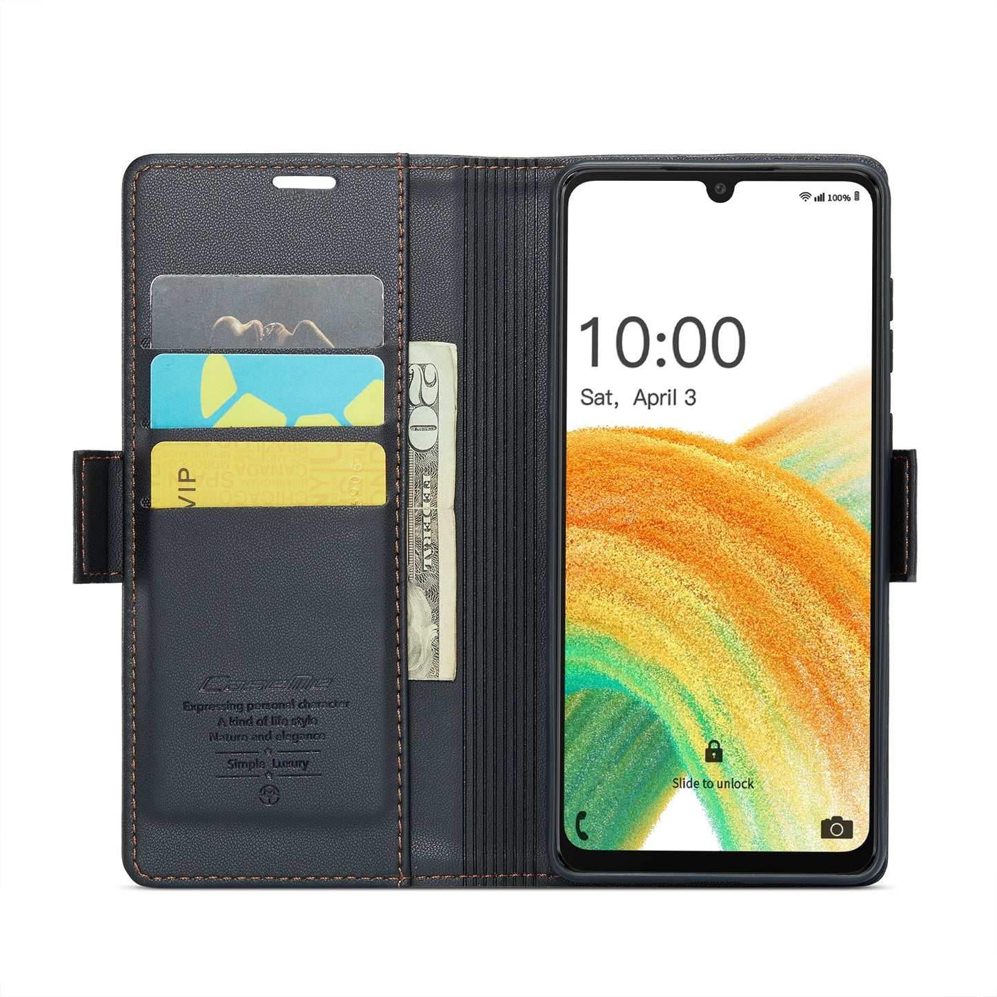Samsung Galaxy A33 5G Leather Wallet Case - RFID Blocking, Stand Function, Card Slots