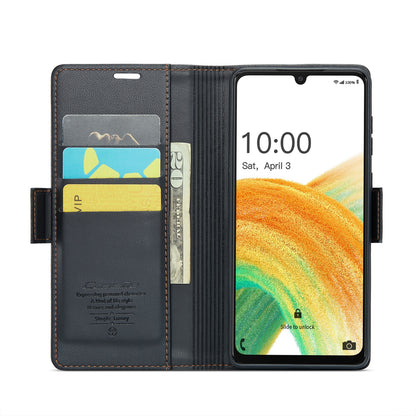 Samsung Galaxy A33 5G Leather Wallet Case - RFID Blocking, Stand Function, Card Slots