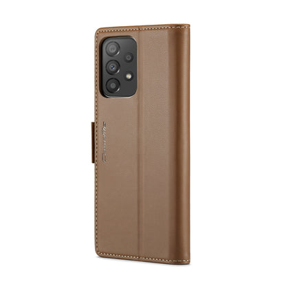 Samsung Galaxy A33 5G Leather Wallet Case - RFID Blocking, Stand Function, Card Slots