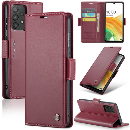 Samsung Galaxy A33 5G Leather Wallet Case - RFID Blocking, Stand Function, Card Slots