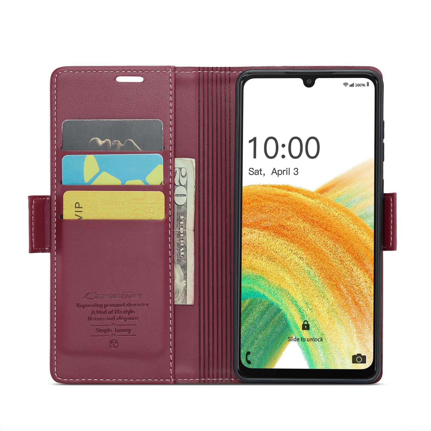 Samsung Galaxy A33 5G Leather Wallet Case - RFID Blocking, Stand Function, Card Slots