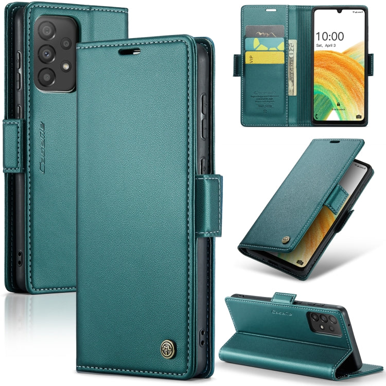 Samsung Galaxy A33 5G Leather Wallet Case - RFID Blocking, Stand Function, Card Slots