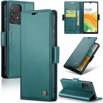 Samsung Galaxy A33 5G Leather Wallet Case - RFID Blocking, Stand Function, Card Slots