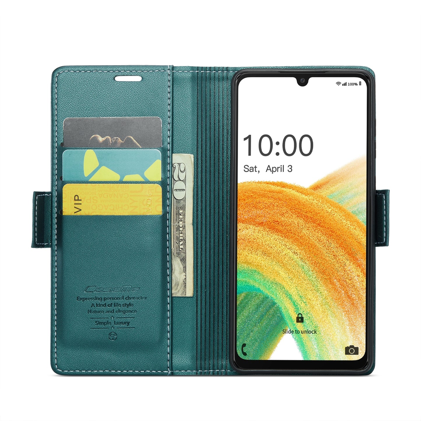Samsung Galaxy A33 5G Leather Wallet Case - RFID Blocking, Stand Function, Card Slots