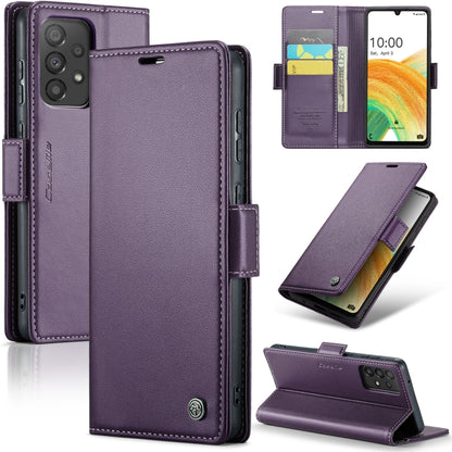 Samsung Galaxy A33 5G Leather Wallet Case - RFID Blocking, Stand Function, Card Slots
