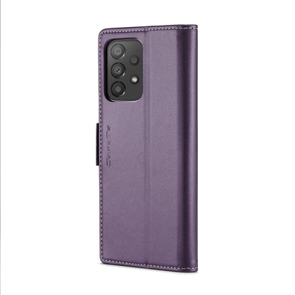 Samsung Galaxy A33 5G Leather Wallet Case - RFID Blocking, Stand Function, Card Slots