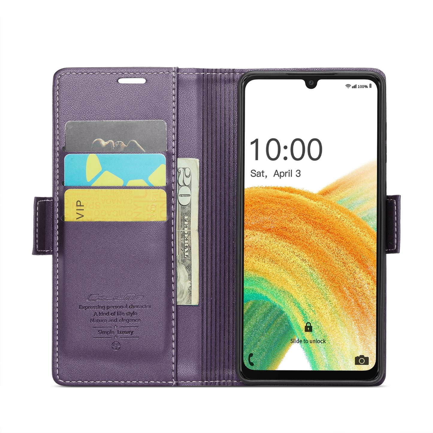 Samsung Galaxy A33 5G Leather Wallet Case - RFID Blocking, Stand Function, Card Slots