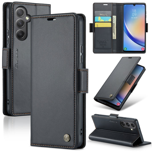 Samsung Galaxy A34 5G Leather Wallet Case - RFID Blocking, Stand Function, Card Slots