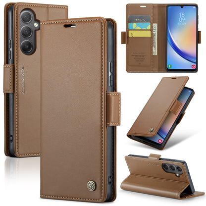Samsung Galaxy A34 5G Leather Wallet Case - RFID Blocking, Stand Function, Card Slots
