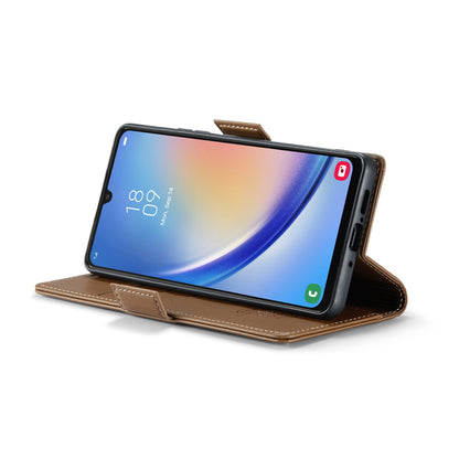 Samsung Galaxy A34 5G Leather Wallet Case - RFID Blocking, Stand Function, Card Slots
