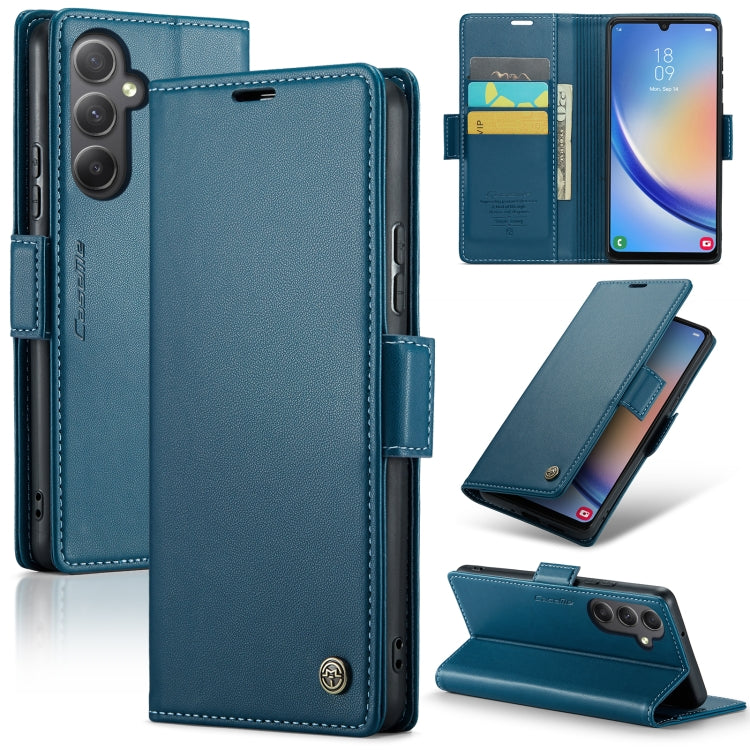 Samsung Galaxy A34 5G Leather Wallet Case - RFID Blocking, Stand Function, Card Slots