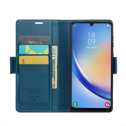Samsung Galaxy A34 5G Leather Wallet Case - RFID Blocking, Stand Function, Card Slots