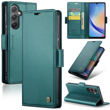 Samsung Galaxy A34 5G Leather Wallet Case - RFID Blocking, Stand Function, Card Slots