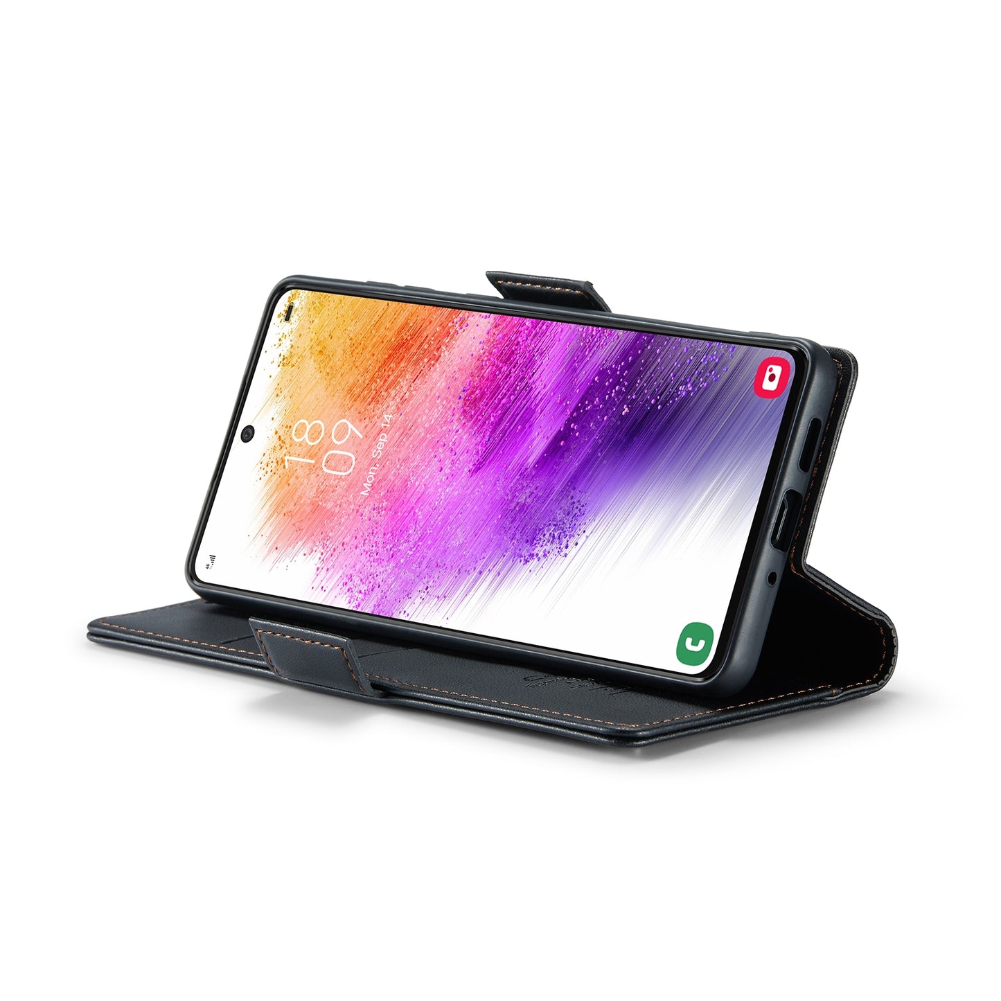 Samsung Galaxy A73 5G Leather Wallet Case - RFID Blocking, Stand Function, Card Slots