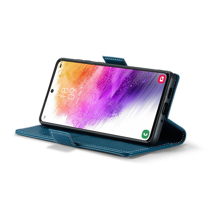 Samsung Galaxy A73 5G Leather Wallet Case - RFID Blocking, Stand Function, Card Slots