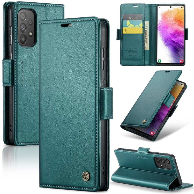 Samsung Galaxy A73 5G Leather Wallet Case - RFID Blocking, Stand Function, Card Slots