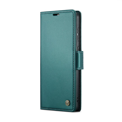 Samsung Galaxy A73 5G Leather Wallet Case - RFID Blocking, Stand Function, Card Slots