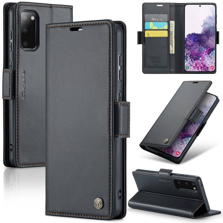 Samsung Galaxy S20 Leather Wallet Case - RFID Blocking, Stand Function, Card Slots
