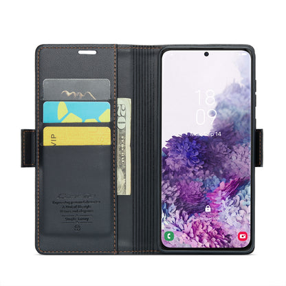 Samsung Galaxy S20 Leather Wallet Case - RFID Blocking, Stand Function, Card Slots